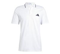 Polo adidas Essentials Piqué 3 Stripes manga corta blanco puro - XS