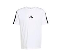 adidas Hombre Essentials Three Stripes Single Jersey Shirt, White/Black, XS