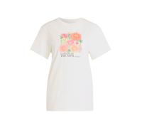 adidas Mujer Floral Loose Graphic 2 Shirt, Off White, XS
