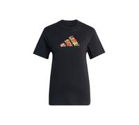 adidas Mujer Floral Regular Graphic Shirt, Black, S