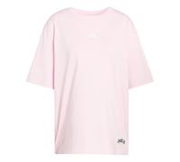 ADIDAS SPORTSWEAR Camiseta funcional 'MINI EMBROIDERY OVERSIZED GRAPHIC' gris / rosa / negro XS-S gris / rosa / negro
