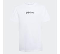adidas Unisex niños Essentials Linear Logo T-Shirt, White/Black, 9-10 Years