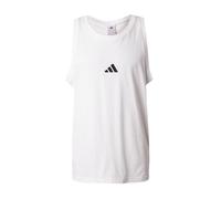 Adidas Uomo Essentials Small Logo Single Jersey Tank Top, White/Black, L