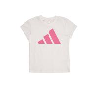 adidas Bambine e Ragazze Essentials Cotton T-Shirt, White/Pink Fusion, 14-15 Years