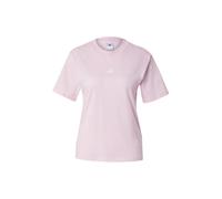 adidas Mujer Essentials Small Logo Cotton Shirt, Clear Pink/White, XL