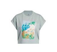 ADIDAS SPORTSWEAR Camiseta funcional 'SUMMER ROMANCE' azul oscuro / verde pastel / naranja / blanco L azul oscuro / verde pastel / naranja / blanco