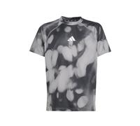 ADIDAS SPORTSWEAR Camiseta funcional 'Training Tee With Allover' gris / negro / blanco 116 gris / negro / blanco