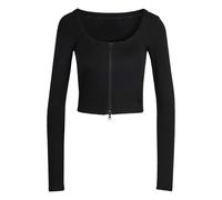 adidas Donna Seasonal Essentials Rib Cardigan, Black, S
