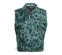 ADIDAS SPORTSWEAR Chaleco deportivo 'ANIMAL PRINT 3-STRIPES WOVEN' verde / verde pastel / negro XXXS-XXS EUR