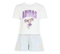 adidas Bambine e ragazze DISNEY MINNIE MOUSE T-SHIRT SET, white/Semi Ice Tangerine, 3-4 Years