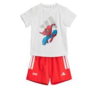 adidas X Marvel Spider-Man tee Set Kids Trajes, White Grey Two, 3-6 Meses Unisex niños