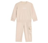 Adidas Sportswear Conjunto polar, ESSENTIALS LINEAR. Talla 74/81 cm (12/18 meses). Color Beige