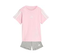 Adidas Sportswear Conjunto camiseta y pantalón corto. Talla 86/94 cm (2/3 años). Color Rosa