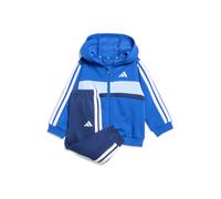 adidas Unisex - Bimbi 0-24 ESSENTIALS TIBERIO 3 STRIPES FLEECE TRACKUIT, team royal blue/glow blue/dark blue/white, 18-24 Months
