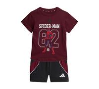 ADIDAS SPORTSWEAR Chándal 'Marvel Spider-Man' marrón castaño / negro / blanco 98xTallas normales EUR