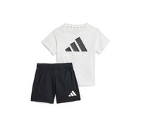 adidas Unisex - Bimbi 0-24 ESSENTIALS BIG LOGO T-SHIRT SET, white/black, 12-18 Months
