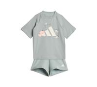 adidas Unisex - Bimbi 0-24 TIRO_NSTER T-SHIRT SET, Wonder Sage/white, 2-3 Years