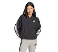 adidas Mujer Essentials 3-Stripes Lifestyle Woven Bomber Coat, black/white, XL