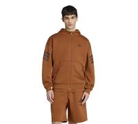 ADIDAS SPORTSWEAR Chaqueta con capucha y cremallera completa 3 bandas Future. Color bronce