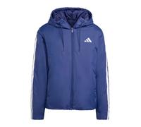 adidas Uomo Essentials CLIMAWARM 3 Stripes Insulated Hooded Jackets, dark blue, S
