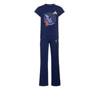 ADIDAS SPORTSWEAR Conjunto 'ADIDAS x DISNEY' azul real / azul oscuro / sepia / blanco 92xTallas normales EUR