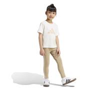 ADIDAS SPORTSWEAR Conjunto camiseta y leggings. Color Beige/Blanco