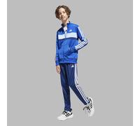 adidas Unisex niños SEASONAL ESSENTIALS TIBERIO 3 STRIPES TRICOT TRACKSUIT, Royal Blue/White/Glow Blue, 11-12 Years