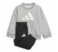 ADIDAS SPORTSWEAR Conjunto de felpa cardada para bebé. Color gris/negro