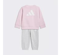 ADIDAS SPORTSWEAR Conjunto de felpa cardada para bebé. Color Gris/Rosa