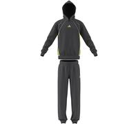 ADIDAS SPORTSWEAR Conjunto de felpa «color block», sudadera con capucha y pantalones de chándal. Color gris