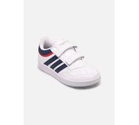 adidas Unisex niños Hoops 4.0 Shoes, FTWR White/Dark Blue/Better Scarlet, 34 EU