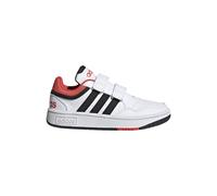 adidas Hoops Lifestyle Basketball Hook-and-loop Shoes, Zapatos Unisex niños, Cloud White Core Black Bright Red, 29 EU