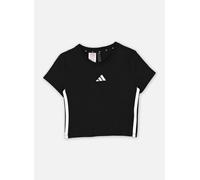 adidas Bambine e Ragazze Essentials Logo T-Shirt, Black/White, 9-10 Years