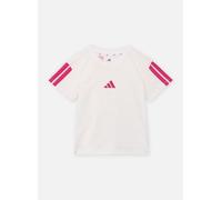 adidas sportswear JG 3S TEE 160 14A - 15A Blanco