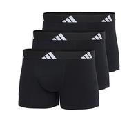 ADIDAS SPORTSWEAR Lote de 3 bóxers lisos Active Flex Cotton. Color Negro