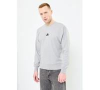 adidas Hombre Essentials FEELCOZY French Terry Sweatshirt, Medium Grey Heather/Black, XXL