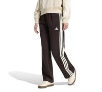 ADIDAS SPORTSWEAR Pantalón ancho de felpa ESSENTIALS 3 STRIPES. Color marrón