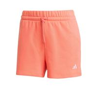adidas Mujer Essentials Small Logo Feel Cozy Shorts, Semi Turbo/White, L
