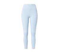 adidas Mujer Essentials 3-Stripes Cotton Leggings, Glow Blue/White, XL