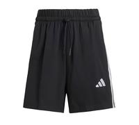 adidas Donna Essentials 3-Stripes Cotton Shorts, Black/White, XS
