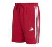 adidas Uomo Essential Three Stripes French Terry Short, Active Maroon/White, XL