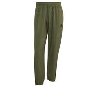 adidas Hombre Essentials Small Logo Stanford Lite Woven Tapered Cuffed Pants, Olive Four/Black, M