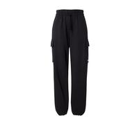 adidas Mujer Essentials Linear Fleece Cargo Pants, Black/White, S