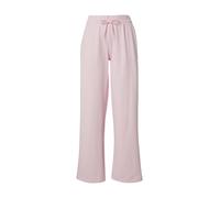 adidas Mujer Essentials Small Logo Feel Cozy Open HEM Pants, Clear Pink/White, M