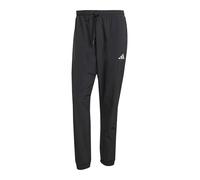 adidas Uomo Essentials Small Logo Woven Pant, Black/White, M