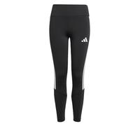 adidas Niñas Train Essentials 3-Stripes Leggings Tights, Black/White, 7-8 Years