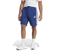 ADIDAS SPORTSWEAR Pantalones cortos básicos de felpa con 3 rayas. Color azul