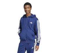 ADIDAS SPORTSWEAR Sudadera básica de 3 bandas con capucha y cremallera. Color azul