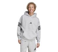 ADIDAS SPORTSWEAR Sudadera con capucha de 3 bandas Future Icons. Color Gris Jaspeado