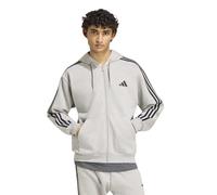 ADIDAS SPORTSWEAR Sudadera con capucha y cremallera, ESSENTIALS. Color Gris Jaspeado